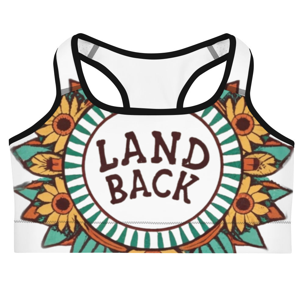Sunflower- Land Back- Sports bra