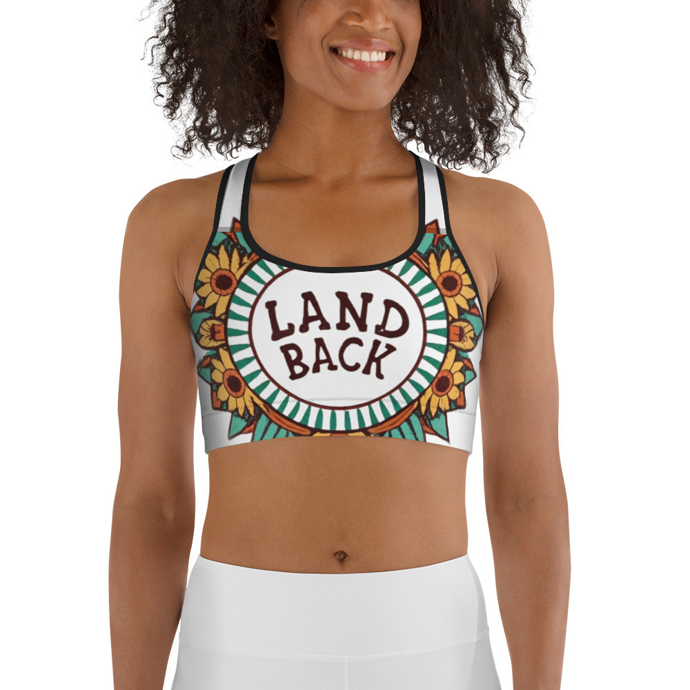 Sunflower- Land Back- Sports bra