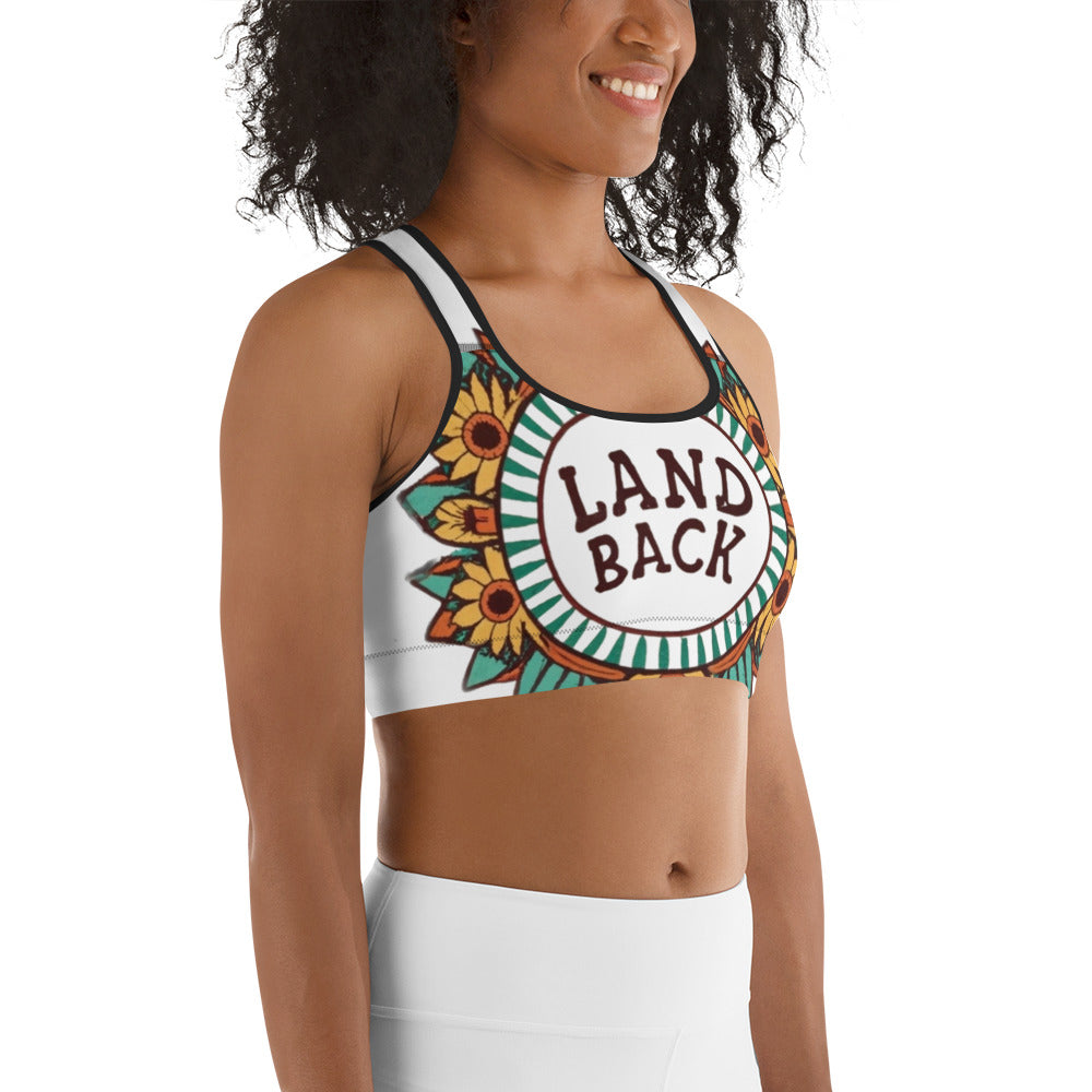 Sunflower- Land Back- Sports bra