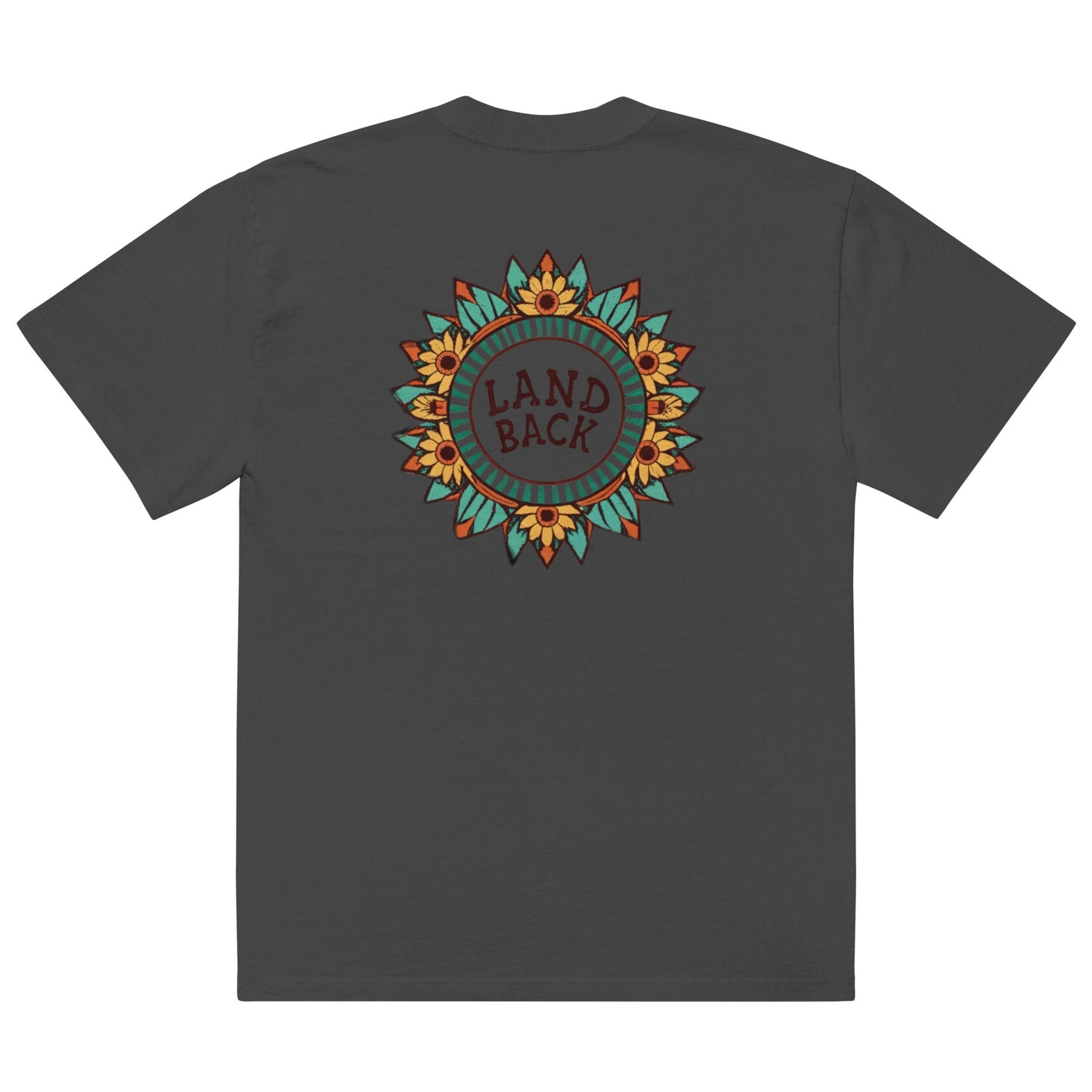 Land Back- Sunflower- Oversized faded t-shirt
