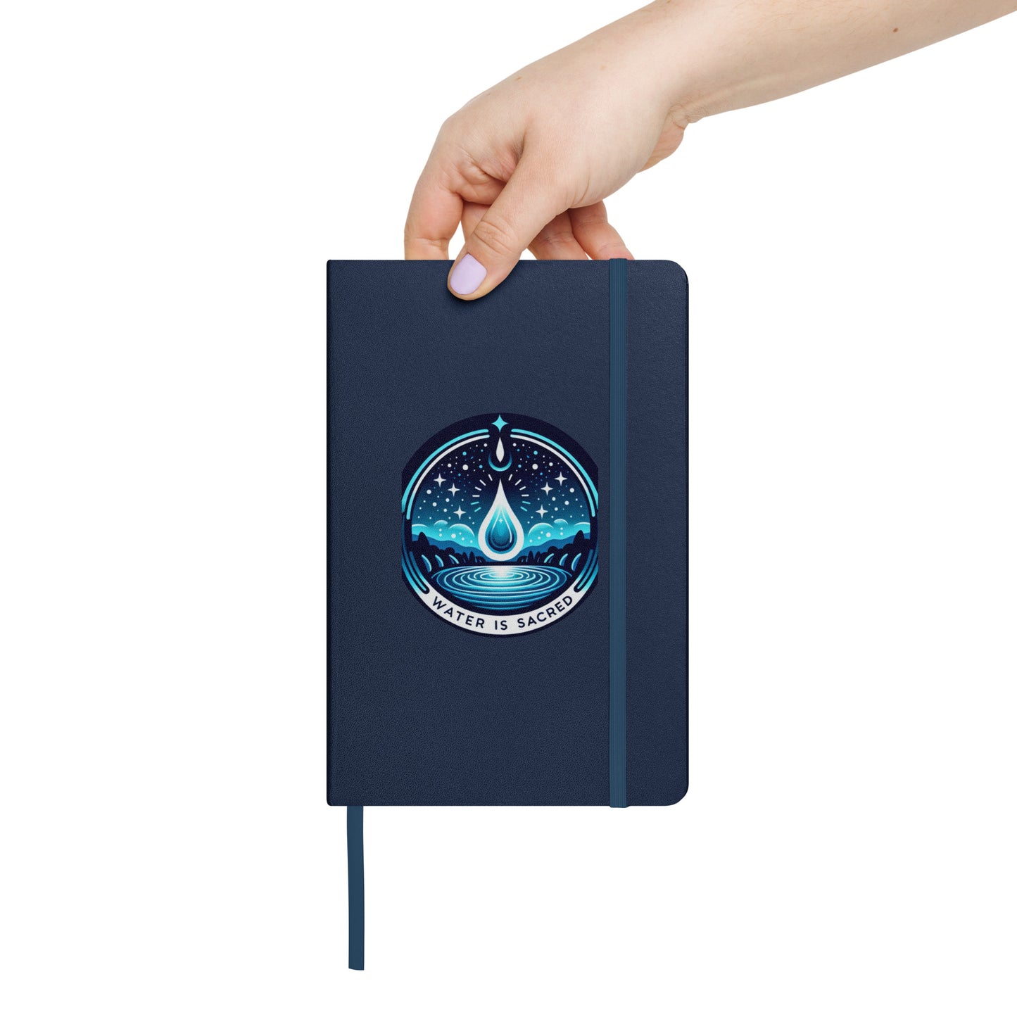 Water Is Sacred- Hardcover bound notebook