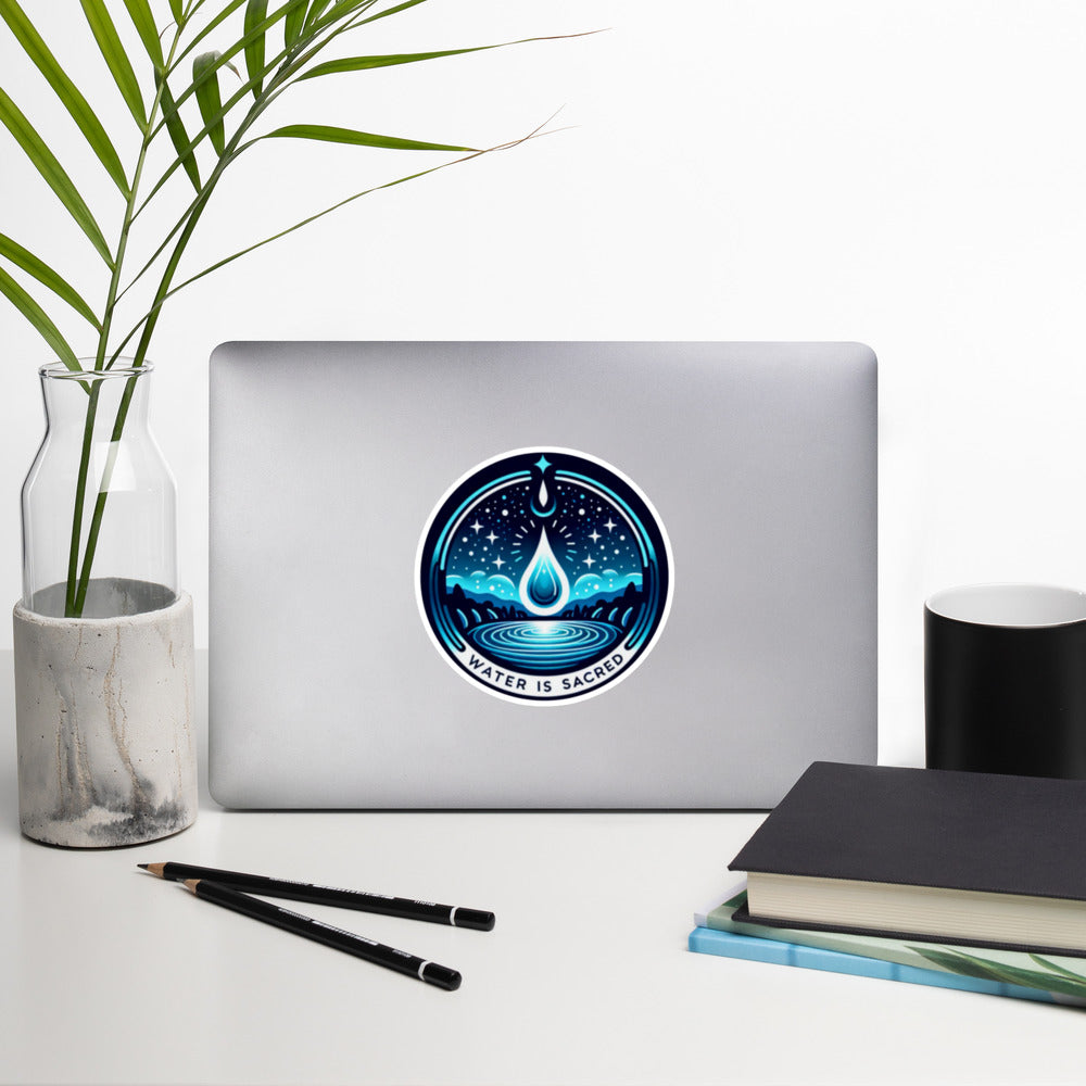 Water is Sacred- Bubble-free stickers