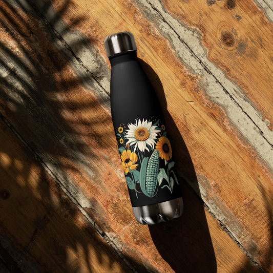 Sacred Sunflower Corn Stainless steel water bottle